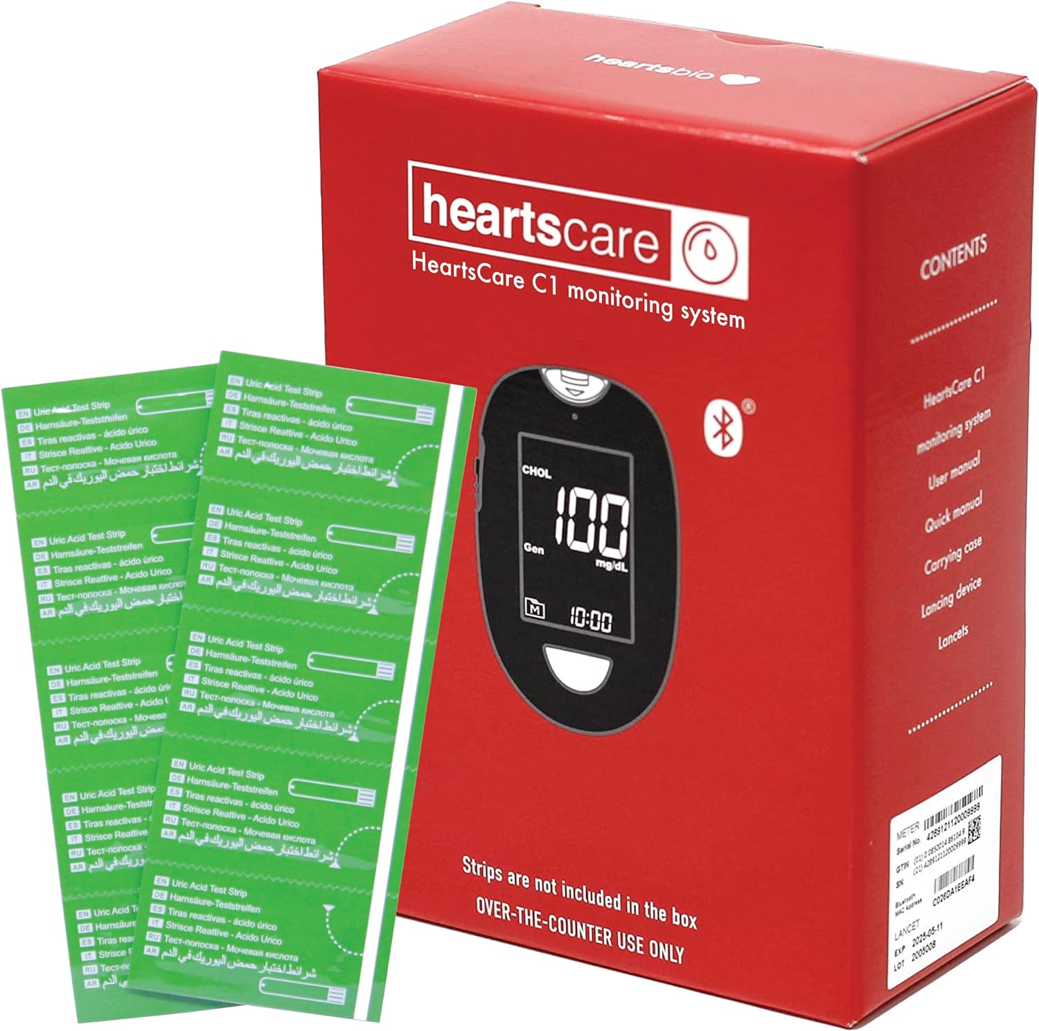 HeartsCare C1 Uric Acid Meter Test Kit – Hearts Bio, Inc.